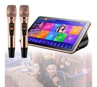 Karaoke Machine, 18.5 Inch Touch Screen Phone App Control Cloud Download Songs All In One Karaoke with Mic, KTV Chinese Karaoke Player for Family Bar Party,1TB