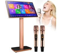 Karaoke Machine, 19.5/22 inch Karaoke Equipment, 4K High-Definition Capacitive Touch Screen, 27 Languages, KTV Karaoke Player for Bar Home Party,22inch-2TB