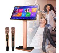Karaoke Machine 19.5/22 inch Touch Screen Phone App Control Cloud Download Songs All in One Karaoke with Mic KTV Singing Karaoke Player for Home Party,22inch-2TB
