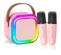 Karaoke Machine 2 Microphones, Birthday Gifts for Girls Toys Age 3-15 Year Old Girls Gifts Kids Microphone Toys for 3-12 Year Old Girls Birthday Presents Easter Gifts for Kids