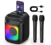 Karaoke Machine 2 Microphones: Portable Karaoke Machine for Adults Kids - Bluetooth Karaoke Speaker Wireless Microphone for TV - Home Karaoke System for Party Birthday Gift Trussing Truss