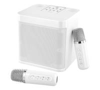 Karaoke Machine, Bluetooth 5.0 TWS Microphone with Magic Voice Effects & Colorful Disco Lights 18th Birthday Gifts for Girls with 24-Hour Long Playtime & Dual Wireless Mics Kids Toys