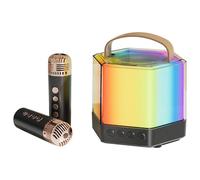 Karaoke Machine for Adults, Compact Audio, Portable Speaker, Box with Wireless, Durable Resin Small Speaker, Modern Handheld Style, Entertainment Tool for Parties & Activities