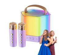 Karaoke Machine for Adults, Outdoor Karaoke Machine - Portable Small Speaker with Microphone - Music Supplies with Colorful Light Box for Family Gathering, Barbecue on the PA