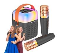 Karaoke Machine for Girls, Small Karaoke Machine - Small Wireless Karaoke Machine | Portable Karaoke Singing Speaker, Wireless Karaoke Machine with 2 Wireless Microphones for and