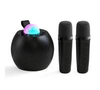 Karaoke Machine For Kids Adults,Mini Portable Wireless Blutooth Speaker with 2 Wireless Microphones And Light Show Effect These Toys Make Great Gifts for Birthdays and Parties Ages from 4,5,6+.