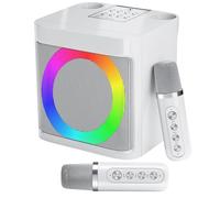 Karaoke Machine for Kids Adults - Portable Bluetooth Speaker with 2 Wireless Microphones, Singing Machine for Party, Birthday Gifts for Girls Boys Ages 4, 5, 6, 7, 8, 9, 10, 11, 12+ Years Old