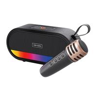 Karaoke Machine for Kids and Adults, Mini Bluetooth Speaker with Wireless Microphones, Kids Gifts for Girls Boys Family Birthday Party For Bluetooth Speaker With Mic