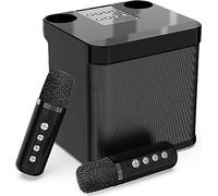 Karaoke Machine for Kids and Adults,Portable Bluetooth Speaker with 2 Wireless Microphone and Dynamic Lights PA System Toy for Girls Boys,and Adults, Christmas Birthday Gift Family Home Party