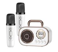 Karaoke Machine for Kids Double Mike Connection Rechargeable Long Battery