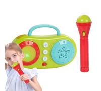 Karaoke Machine for Kids, Multifunctional Singing Speaker, Portable Microphone Set, 6.69 x 4.53 x 1.77 inches, Interactive Music Toy, Educational Playset for Age 3+, Ideal for Kids