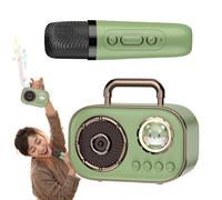 Karaoke Machine for Kids,Wireless Karaoke Machine with 2 Microphone | Rechargeable Double Mic Connection Audio Supplies for Home Dining Room Cafes Restaurant