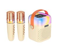 Karaoke Machine for Kids - Wireless Singing Speaker with 2 Microphones, Karaoke Machine Toy, for Patio Backyard Outdoor Backyard Party Meeting Home Stage Performance