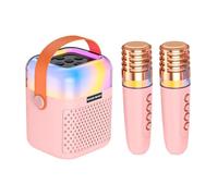 Karaoke Machine For - Wireless Vocal Speaker With 2 Microphones - Karaoke Singing Machine - For Outdoor Parties Office Garden Home And Stage