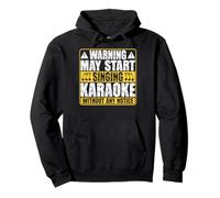 Karaoke Machine Funny Karaoke Mic Music Makers Singers Pullover Hoodie