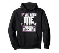 Karaoke Machine Funny Karaoke Mic Music Makers Singers Pullover Hoodie