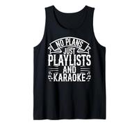 Karaoke Machine Funny Karaoke Mic Music Makers Singers Tank Top