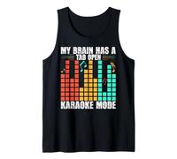 Karaoke Machine Funny Karaoke Mic Music Makers Singers Tank Top