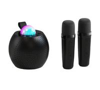 Karaoke Machine, Karaoke Machine for Kids, 2 Wireless Portable Karaoke Microphones for Voice Changing, Round Karaoke with Lightweight Design, for Indoor and Outdoor Fun