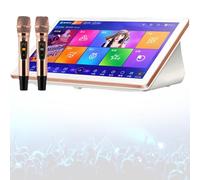 Karaoke Machine, karaoke system,Singing Karaoke Player,18.5 Inch Touch Screen Phone Remote and App Control Karaoke,DSP Reverberation Microphones 3TB-Black