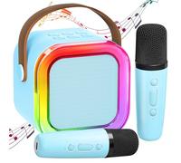 Karaoke Machine Kids with 2 Karaoke Microphones Children: [Newest] Children's Karaoke with Microphone - Karaoke System with 2 Microphones - Mini Karaoke Set Box - Gifts for Girls, Boys