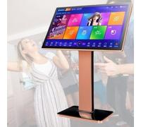 Karaoke Machine Phone App Control, Karaoke Equipment With Wireless Microphone Power Amplifier Function 20 Languages Switch for Family, Bar, Party,8T