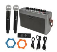 Karaoke Machine, Portable Handle Design, Upgrade 5.0 Sound Card and Speaker 3 in 1 for Outdoor Indoor Live Streaming Singing