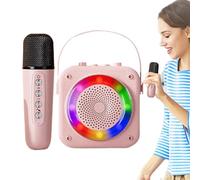 Karaoke Machine, Portable Karaoke Speaker, RGB Lighting Karaoke Set, Wireless Microphone Speaker, Wireless Mics For Parties, Karaoke System For Camping, Family Karaoke,