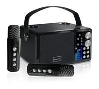 Karaoke Machine,Portable Karaoke System with wireless microphones | Bluetooth Karaoke Speaker with Micrphone,LED Music Rhythmic Display,PA System,Support TF/USB/AUX for Home Party/KTV,Outdoor