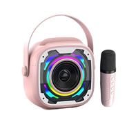 Karaoke Machine, Portable Microphone Speaker, Handheld Singing Device, Multicolor, Music Amplifier, RGB Light Display, for Home, Party, Kids, Performance, Travel, Indoor