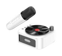 Karaoke Machine - Record Retro Speaker, Small Karaoke Machine with Microphone | Home Integrated Home Portable Wireless Karaoke Speaker, Singing Toy por
