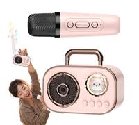 Karaoke Machine Set, Microphone and Speaker for Kids,Portable Wireless Speaker with Microphone - Long Lasting Rechargeable Battery, Microphone Connection, Audio Supplies for the