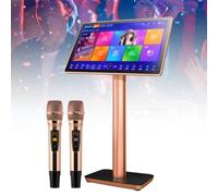 Karaoke Machine, Touch Screen Phone Remote & App Control Cloud Download Songs All in One Karaoke with Wireless Mic, KTV Singing Karaoke Player for Family Bar Home Party,19.5inch-2TB
