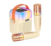 Karaoke Machine - Wireless Audio Singing Machine with 2 Microphones, Musical Karaoke Toy for Stage, Office, Patio, Garden, Outdoor Parties, Home Shows