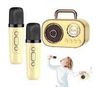 Karaoke Machine - Wireless Rechargeable Microphone, Home Dining Room Entertainment, Party Audio System, Music Performance Machine, Fun Equipment, Portable Device | Kit Durable Engaging Design Indoor