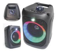 Karaoke Machine with LED Lights Wireless Boombox BT Speaker for Outdoor