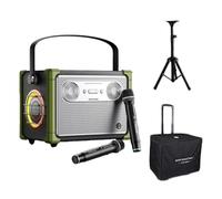 Karaoke Machine with Lyrics Display 2 Wireless Microphone 10.1 HD Screen