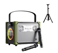 Karaoke Machine with Lyrics Display 2 Wireless Microphone 10.1 HD Screen