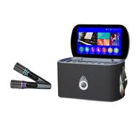 Karaoke Machine with Lyrics Display Screen 9000mAh 11.6" IPS Touchscreen | 8 Audio Drivers 2 Wireless Rechargeable Microphones, 4-6h of Battery Life Disco Ball for Home Karaoke, Party, Class, Church