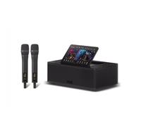 Karaoke Machine with Lyrics Display Screen for Adults 10.1 or 14" Option | 2 Professional Wireless Mics 10 Speaker Drivers Singing Machine For Party/Birthday/Outdoor(Black,10.1 inch(2TB))