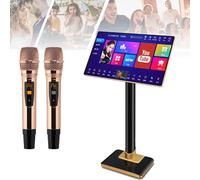 Karaoke Machine with Touch Screen, App Control, Cloud Song Download, KTV Player for Home, Bar, Party Entertainment