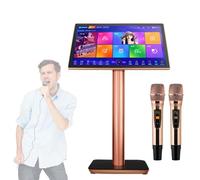 Karaoke Machine with Touch Screen, Wireless Microphones, Cloud Song Download, Multi-Language Support for Home, Bar, Party