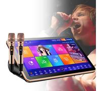 Karaoke Machine with Wireless Microphone, Cloud Update for Song Download, AI Smart Voice Control, Multi-Language Support, Ideal for Family Gatherings, Bars, and Parties