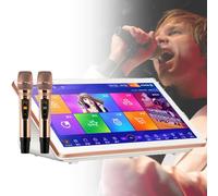 Karaoke Machine with Wireless Microphone, Cloud Update for Song Download, AI Smart Voice Control, Multi-Language Support, Ideal for Family Gatherings, Bars, and Parties
