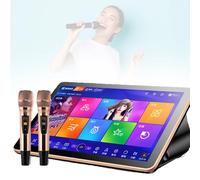 Karaoke Machine with Wireless Microphones, App Control, and Cloud Songs Update for Home Entertainment