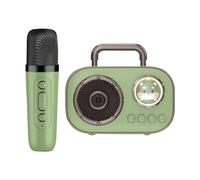 Karaoke Machines, Wireless Karaoke Machine with mcrophone, Rechargeable Karaoke Machine, Compact Singing Machine, Double mcro Bluetoth Speakers for Home, Room