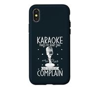 Karaoke Makes My Heart Sing And Neighbors Complain Case for iPhone X/XS