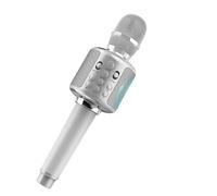 Karaoke Microphone Bluetooth Wireless Mic Portable Singing Machine With Duet Sing/Record/Play/Reverb Adult/Kid Gift For Home KTV Lossless Sound Quality(White)