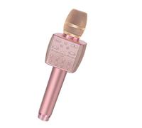 Karaoke Microphone Bluetooth Wireless Professional Dynamic Mic Portable Singing Machine For Home KTV Party Adult/Kid Gift(Rose Gold)