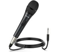 Karaoke Microphone,Fifine Dynamic Vocal Microphone for Speaker,Wired Handheld Mic with On and Off Switch and14.8ft Detachable Cable-K6